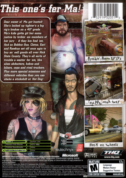 Big Mutha Truckers 2 - Truck Me Harder — box-2D-back (US)