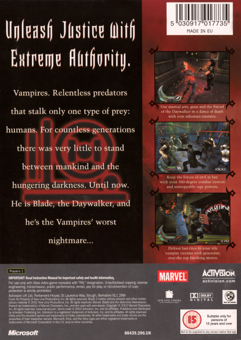 Blade 2 — box-2D-back (UK)