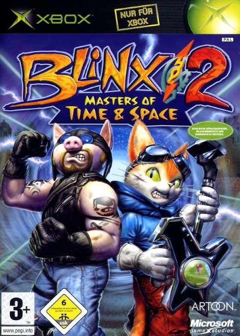 Blinx 2 - Masters Of Time And Space — box-2D (DE)