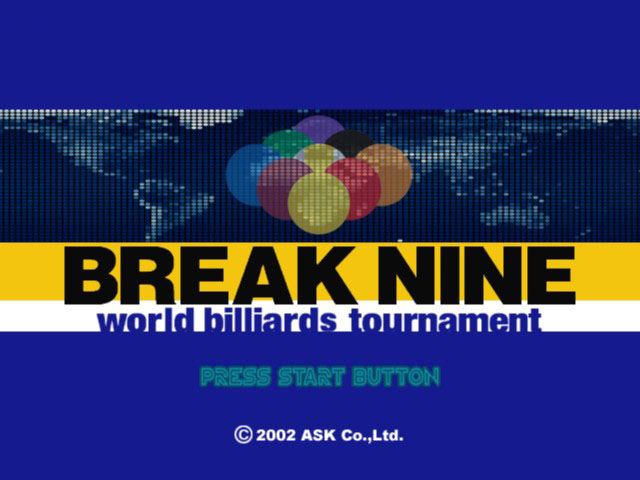 Break Nine - World Billiards Tournament — sstitle (JP)
