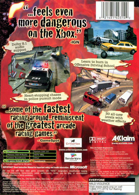 Burnout 2 - Point Of Impact — box-2D-back (US)
