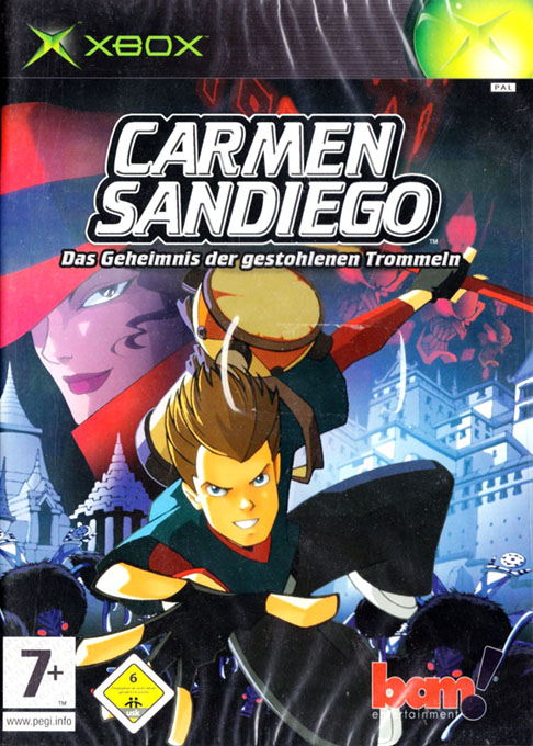 Carmen Sandiego - The Secret Of The Stolen Drums — box-2D (DE)