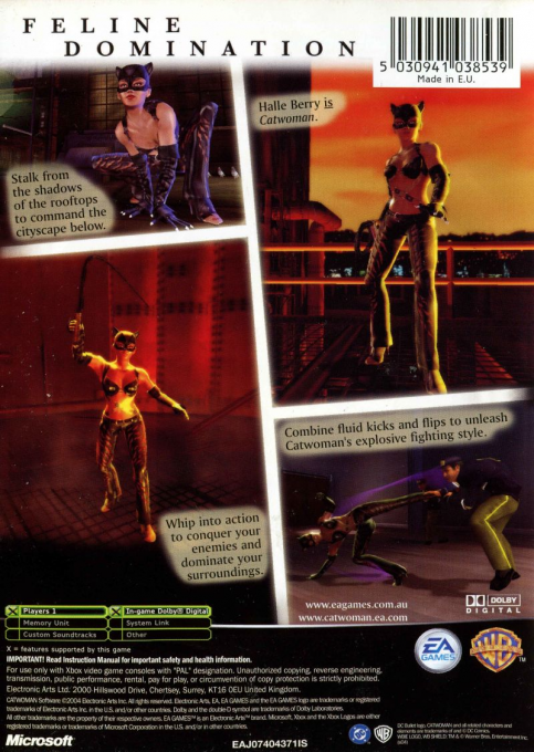 Catwoman — box-2D-back (AU)