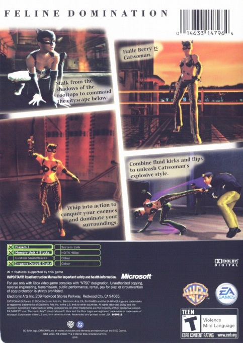 Catwoman — box-2D-back (US)
