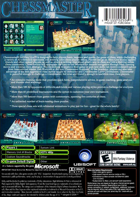 Chessmaster — box-2D-back (US)