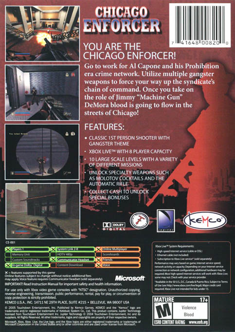 Chicago Enforcer — box-2D-back (US)