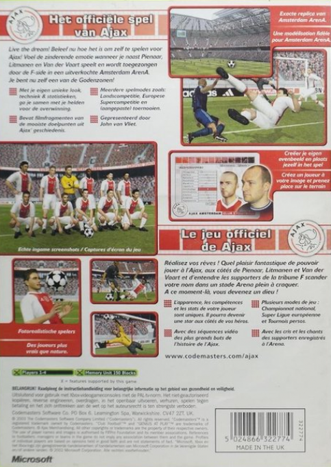 Club Football - Ajax Amsterdam — box-2D-back (FR)