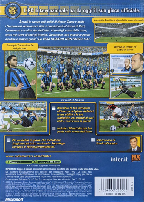 Club Football - FC Internazionale — box-2D-back (IT)