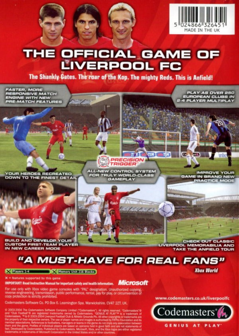 Club Football 2005 - Liverpool FC — box-2D-back (EU)