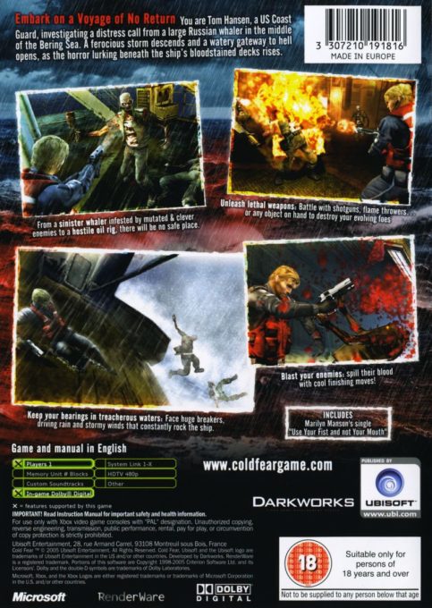 Cold Fear — box-2D-back (UK)