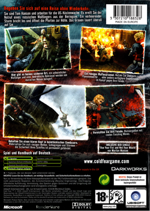 Cold Fear — box-2D-back (DE)
