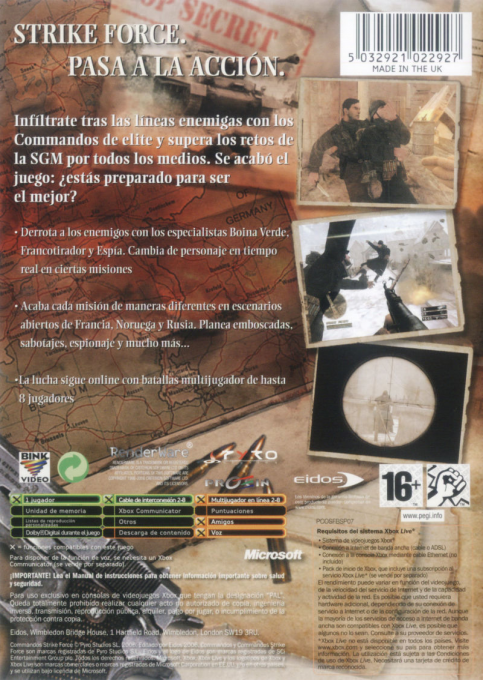 Commandos - Strike Force — box-2D-back (SP)