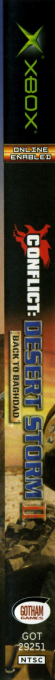 Conflict - Desert Storm 2 — box-2D-side (US)