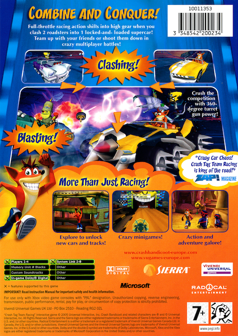 Crash Tag Team Racing — box-2D-back (EU)