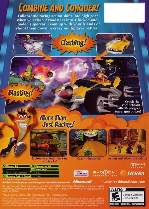 Crash Tag Team Racing — box-2D-back (US)