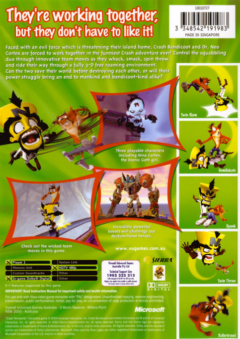 Crash TwinSanity — box-2D-back (AU)