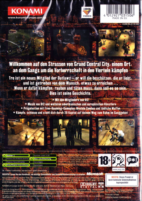 Crime Life - Gang Wars — box-2D-back (DE)