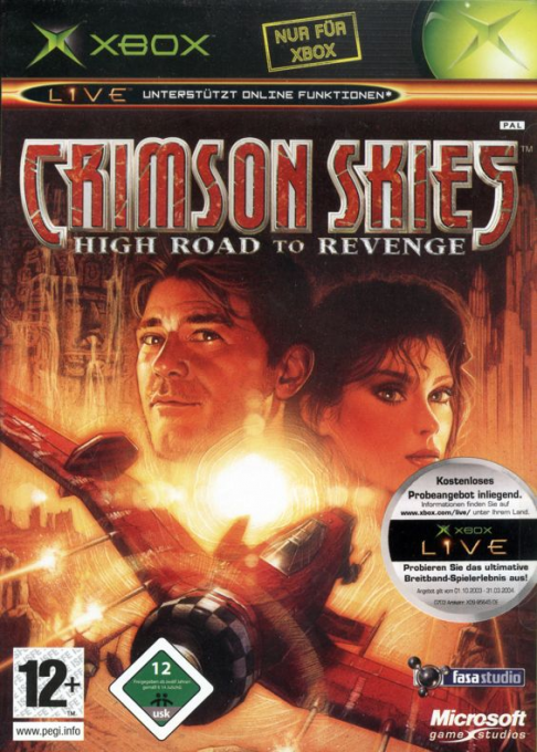 Crimson Skies - High Road To Revenge — box-2D (DE)