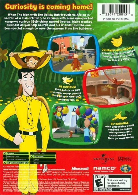Curious George — box-2D-back (US)