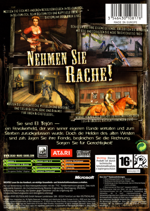 Dead Man's Hand — box-2D-back (DE)