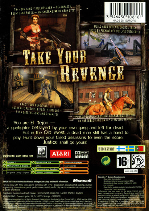 Dead Man's Hand — box-2D-back (EU)