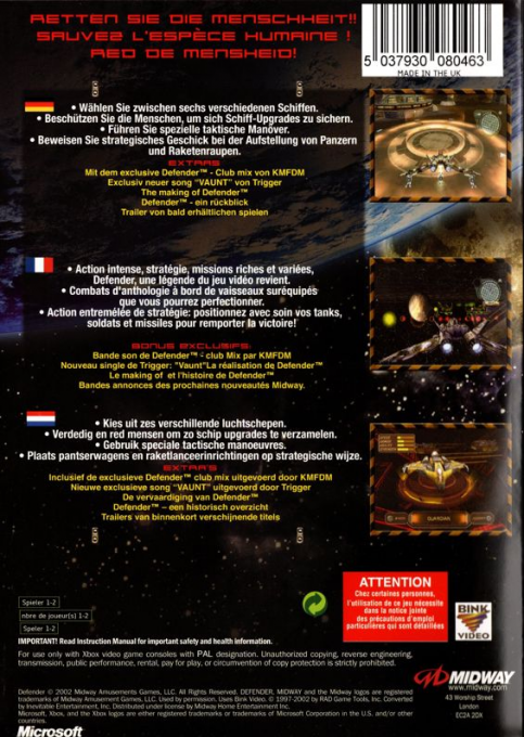 Defender - For All Mankind — box-2D-back (EU)
