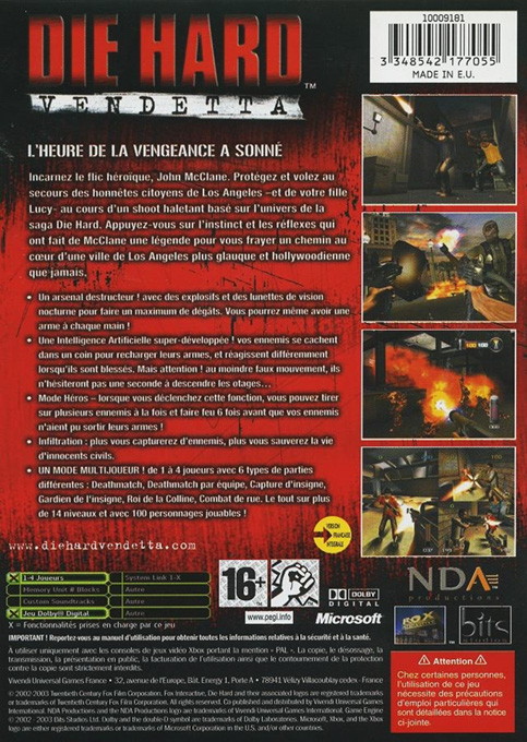 Hard - Vendetta, Die — box-2D-back (FR)
