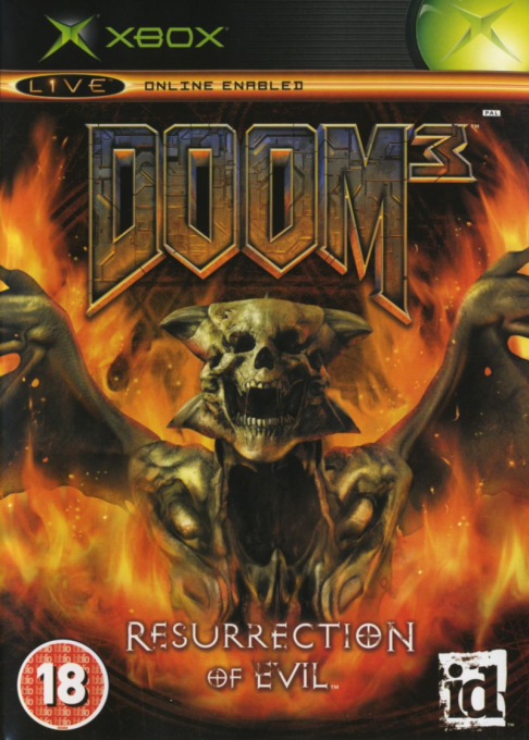 Doom 3 - Resurrection Of Evil — box-2D (UK)