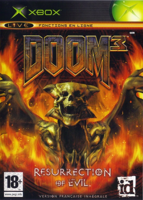 Doom 3 - Resurrection Of Evil — box-2D (EU)