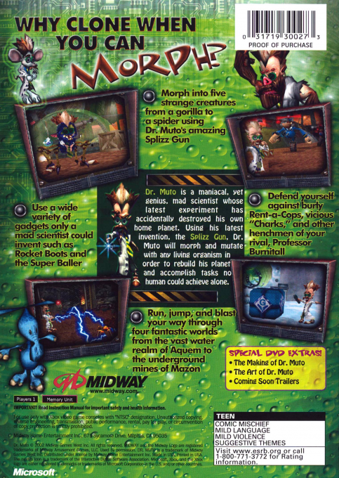 Dr. Muto — box-2D-back (US)