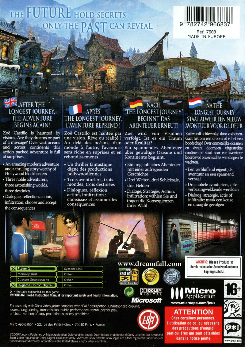 Dreamfall - The Longest Journey — box-2D-back (EU)