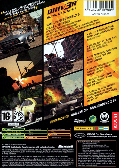 Driv3r — box-2D-back (EU)