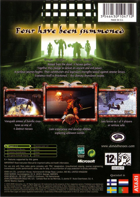 Dungeons And Dragons - Heroes — box-2D-back (EU)