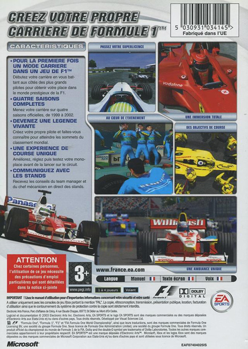 F1 Career Challenge — box-2D-back (FR)