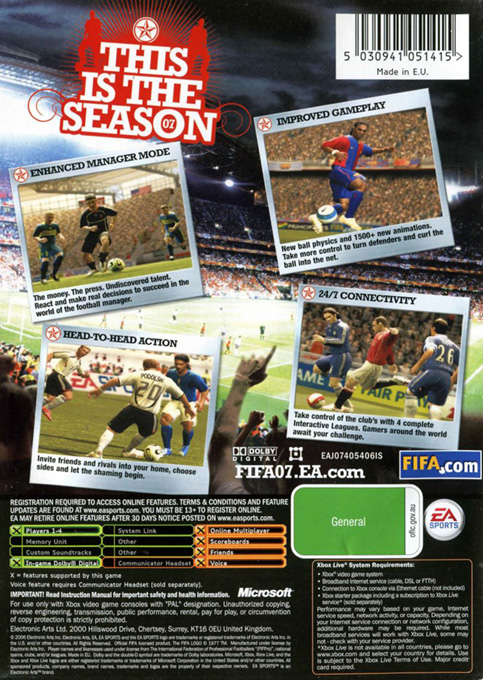 FIFA 07 — box-2D-back (AU)