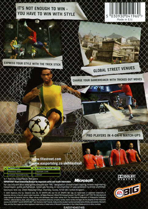 FIFA Street — box-2D-back (EU)