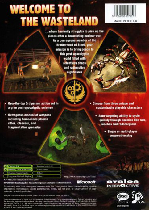 Fallout - Brotherhood Of Steel — box-2D-back (EU)
