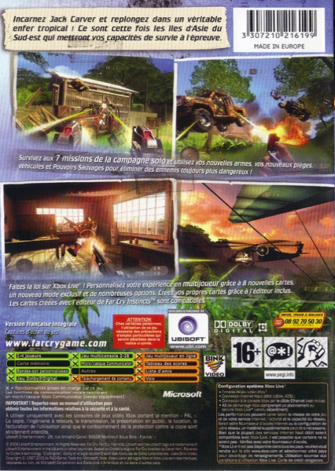 Far Cry Instincts Evolution — box-2D-back (FR)