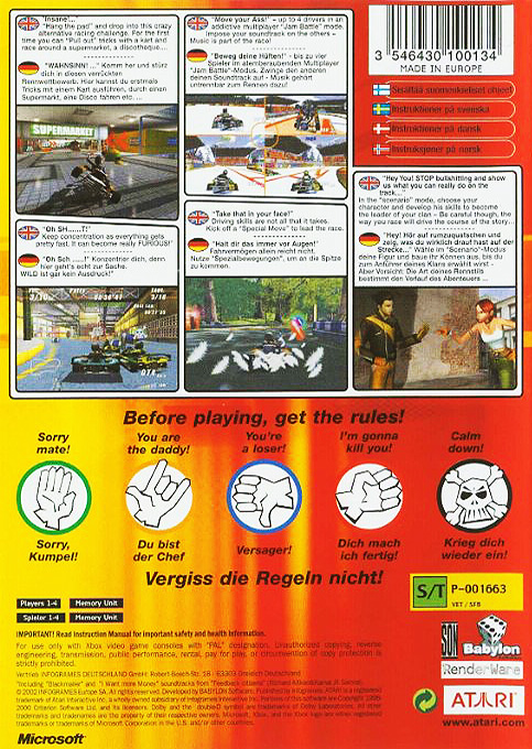 Furious Karting — box-2D-back (DE)