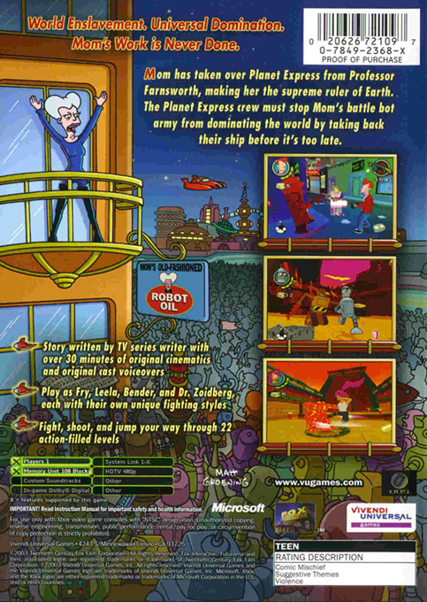 Futurama — box-2D-back (US)