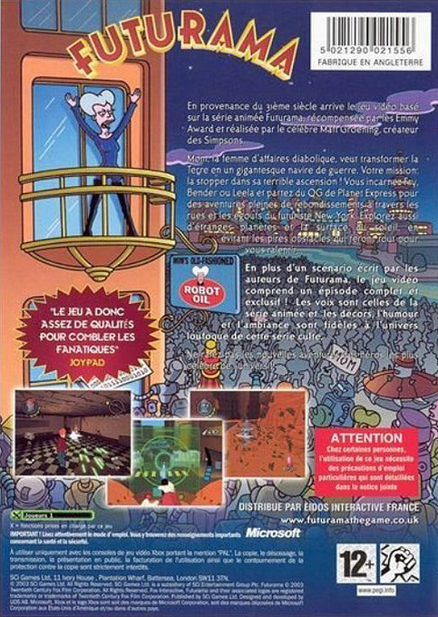Futurama — box-2D-back (FR)
