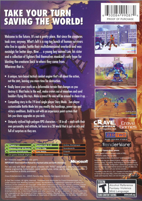 Future Tactics - The Uprising — box-2D-back (US)