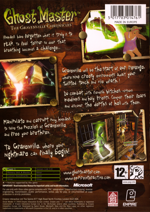 Ghost Master - Les Chroniques De Gravenville — box-2D-back (UK)