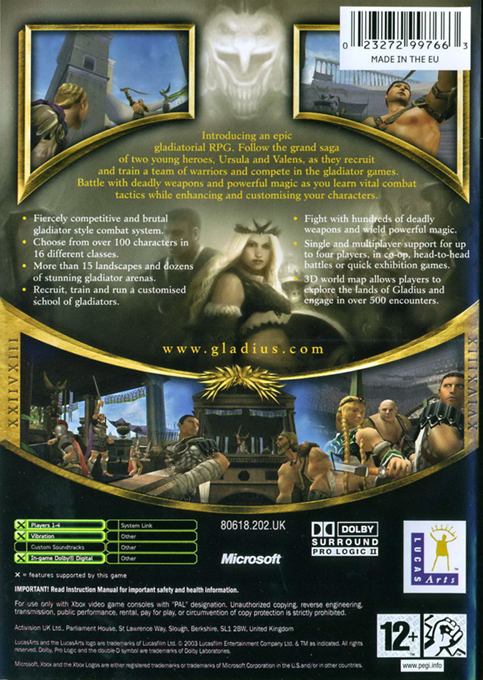 Gladius — box-2D-back (EU)