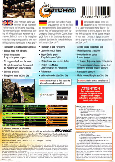 Gotcha! — box-2D-back (EU)