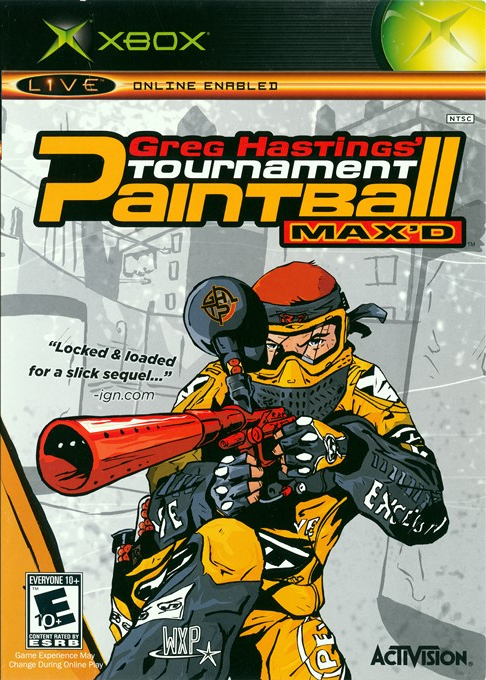 Greg Hasting's Tournament Paintball Max'd box art