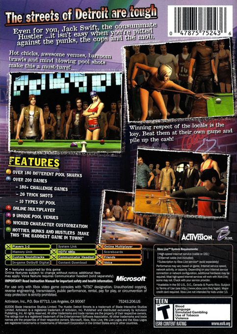 Hustle, The - Detroit Streets — box-2D-back (US)