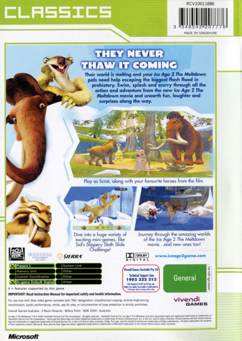 Ice Age 2 - The Meltdown — box-2D-back (AU)