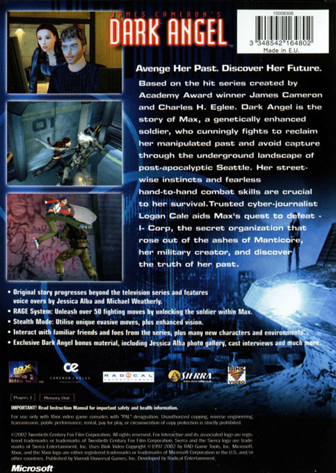 Dark Angel — box-2D-back (EU)