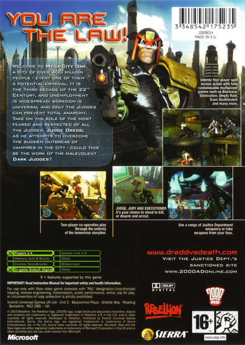 Judge Dredd - Dredd Vs Death — box-2D-back (EU)